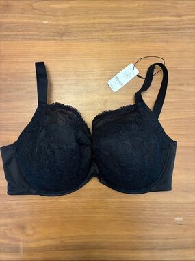 34J Ruby Flexwire Lightly Padded Demi Bra in Black